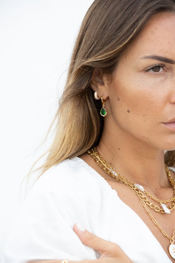 Emerald Drop Earrings